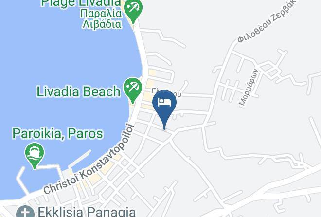 Paros - Marinos Hotel Maps