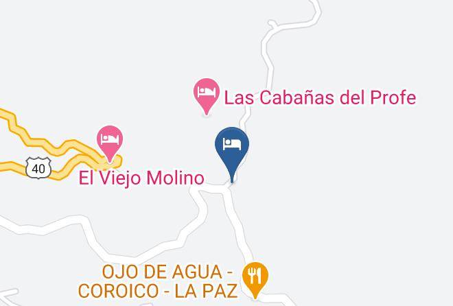 Nor Yungas - Mariposa Azul Hospedaje Maps
