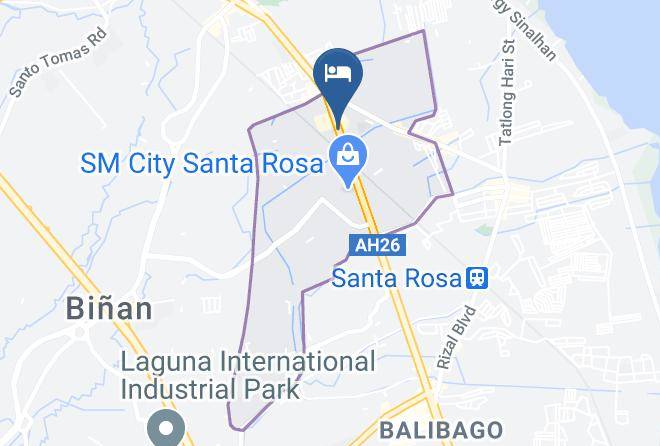 Laguna - Mariposa Budget Hotel Sta Rosa Maps