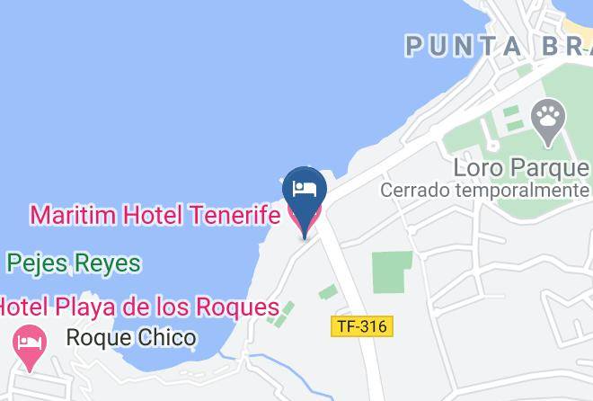 Santa Cruz De Tenerife - Maritim Hotel Tenerife Maps