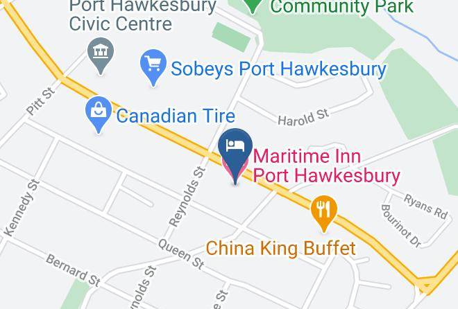 Maritime Inn Port Hawkesbury Map - Nova Scotia - Inverness