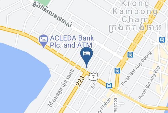 Kampong Cham Town - Mariya Hotel Maps