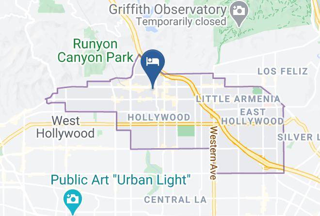 Los Angeles - Mark Twain Hotel Maps