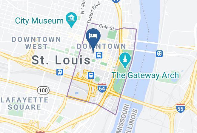 St Louis City - Mark Twain Hotel Maps