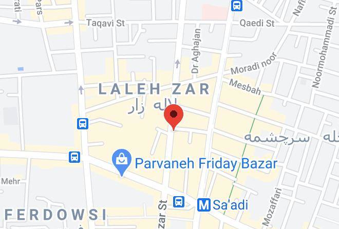 Tehran - Markazi Iran Hotel Maps