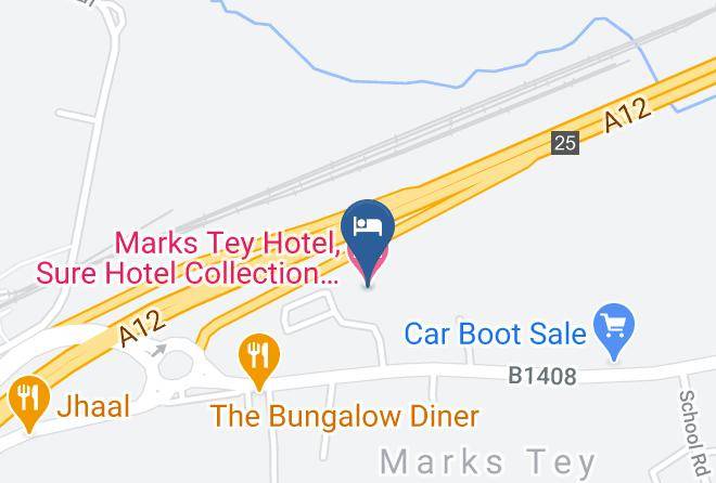 Essex - Marks Tey Hotel Sure Hotel Collection By Best Western Maps