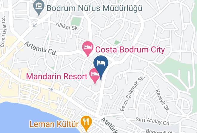 Bodrum - Marmara Mandarin Otel Maps