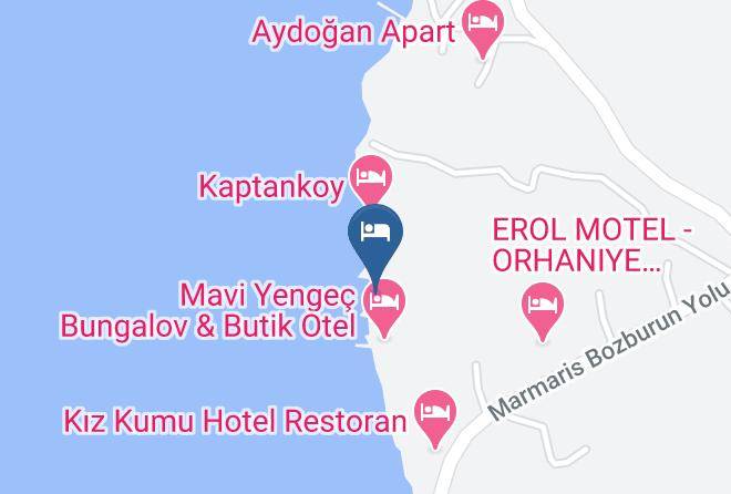 Mugla - Marmaris Orhaniye Olive Tree Bungalows Maps