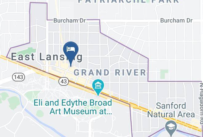 Ingham County Downtown - Marriott East Lansing At University Place Maps