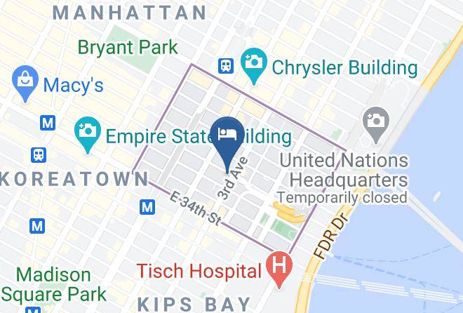 Oakwood Residence Midtown East Map