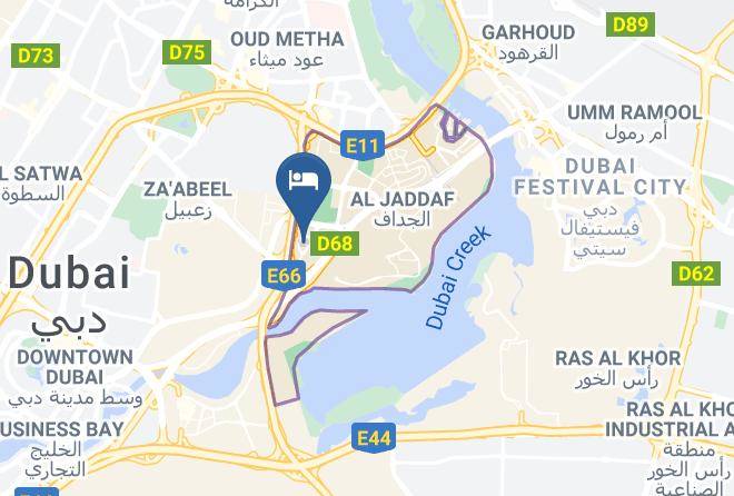 Dubai - Marriott Executive Apartments Al Jaddaf Dubai Maps