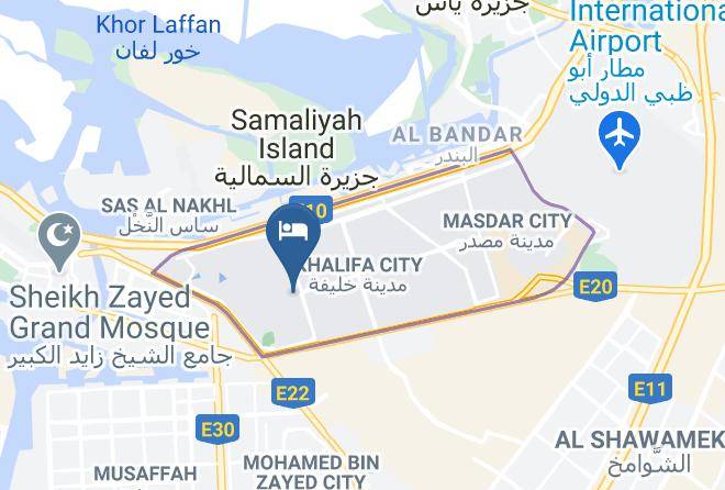Marriott Hotel Al Forsan Abu Dhabi Map