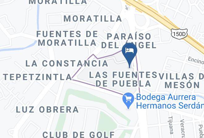 Puebla Paraiso Del Angel - Marriott Puebla Hotel Meson Del Angel Maps