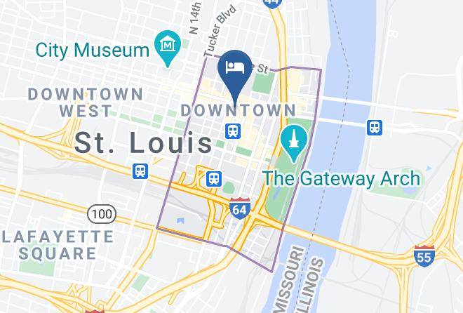 St Louis City - Magnolia Hotel St Louis A Tribute Portfolio Hotel Maps