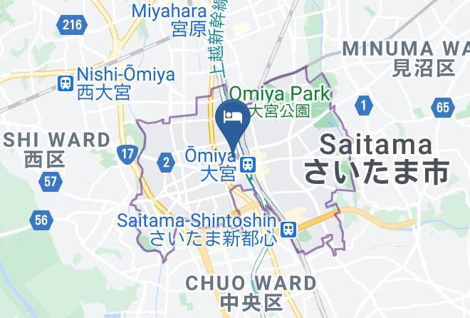 Saitama City Omiya Ward - Marroad Inn Omiya Maps