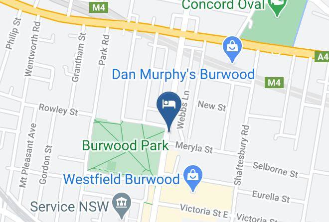 Marsden Hotel Burwood Map