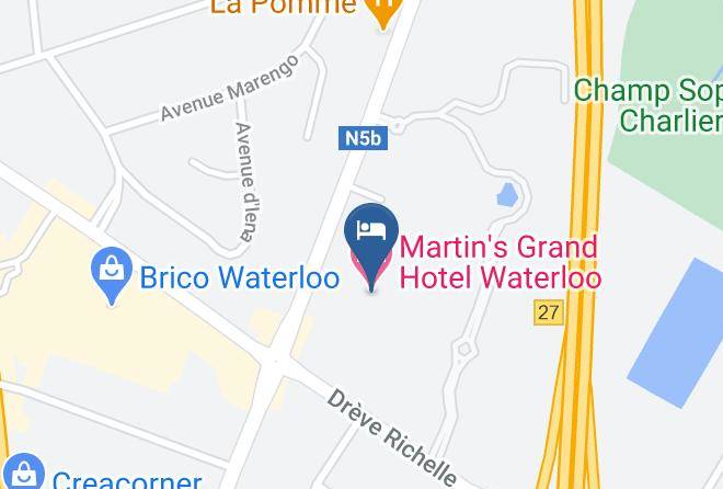 Martin's Grand Hotel Waterloo Map