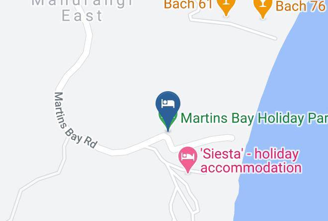 Mahurangi East - Martins Bay Holiday Park Maps