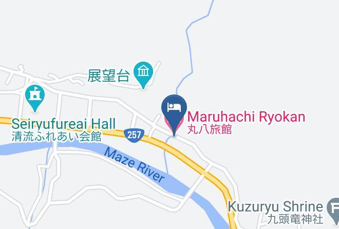 Gero City - Maruhachi Ryokan Maps