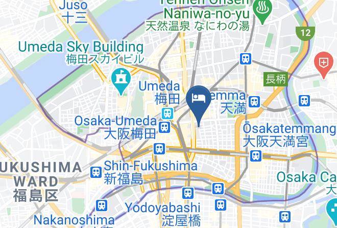 Osaka City Kita Ward - Maruichi Hotel Maps