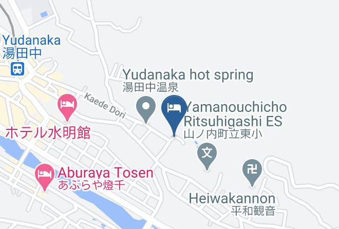Yamanouchi Townshimotakai District - Maruka Ryokan Maps