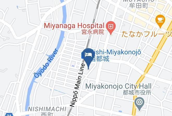Miyakonojo City - Marumi Ryokan Maps