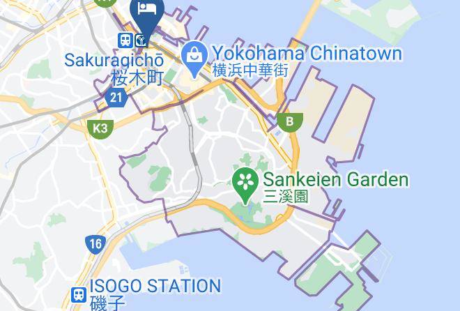 Yokohama City Naka Ward - Marutani Hotel Maps