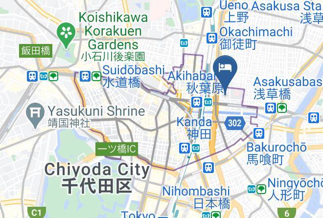 Chiyoda Ward - Marutomo Hotel Akihabara Maps