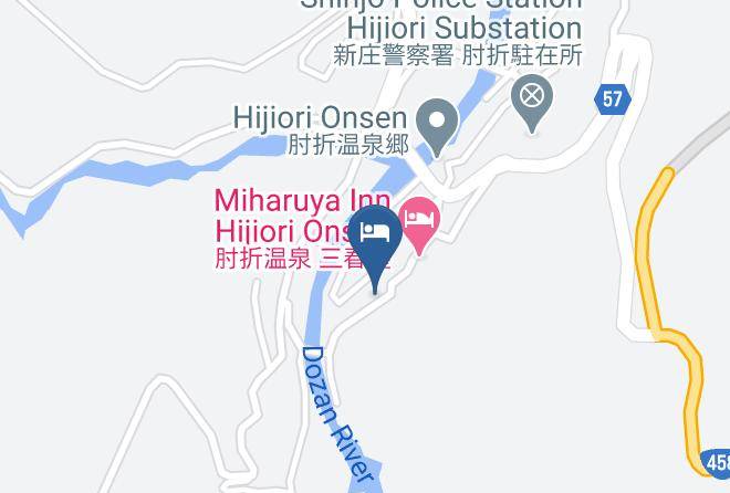 Ohkura Vil Mogami District - Maruya Ryokan Hijiori Onsen Maps
