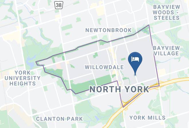 The Willowdale Hotel Toronto North York Map