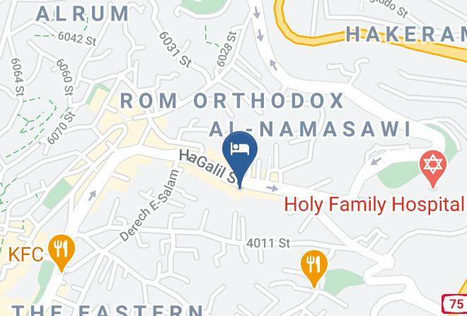 Mary's Well Nazareth Hotel Map