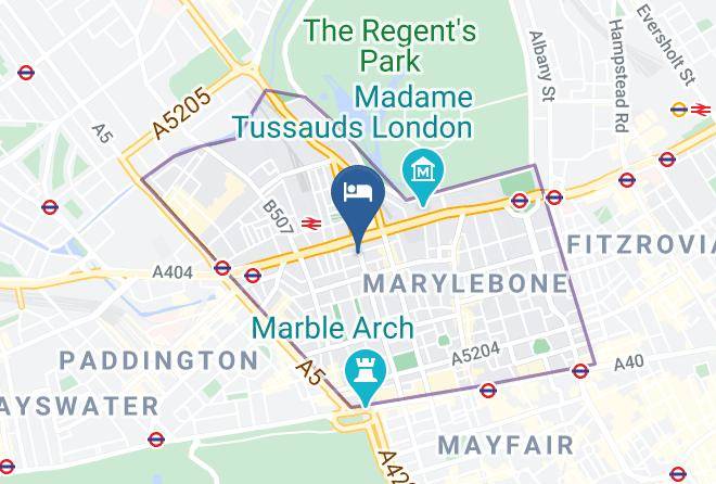 London - Marylebone Inn Hotel Maps