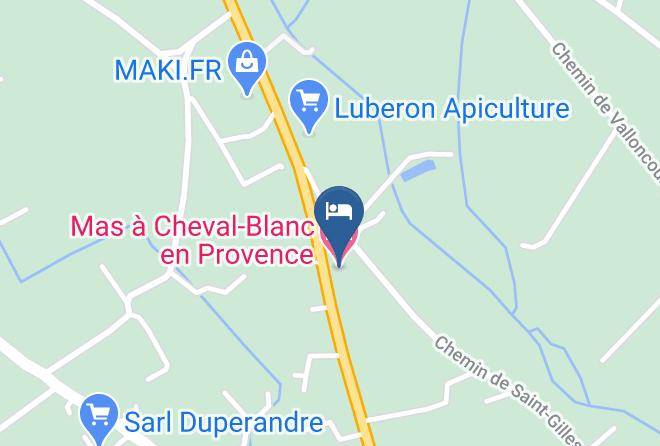 Vaucluse - Mas A Cheval Blanc En Provence Maps