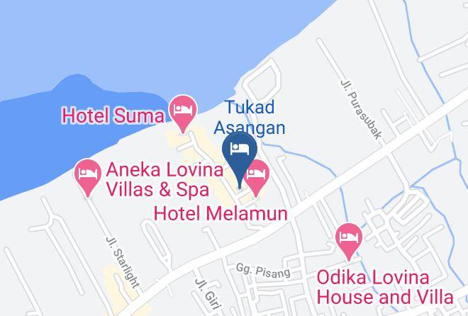 Buleleng Regency - Mas Bungalows Maps