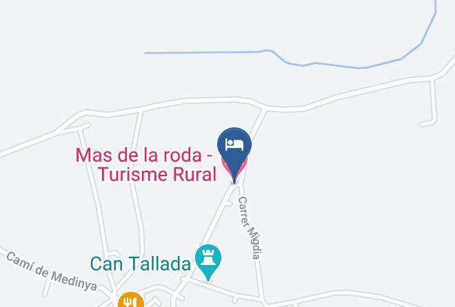 Girona - Mas De La Roda Turisme Rural Maps