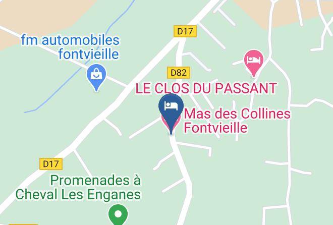 Bouches Du Rhone - Mas Des Collines Fontvieille Maps