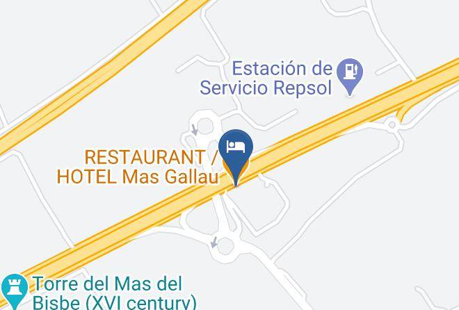 Tarragona - Restaurant Hotel Mas Gallau Maps