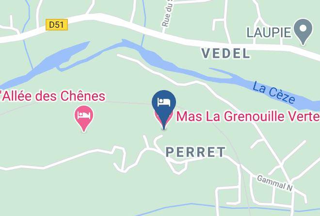 Gard - Mas La Grenouille Verte Maps