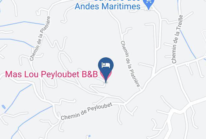 Maritime Alps - Mas Lou Peyloubet B&b Maps