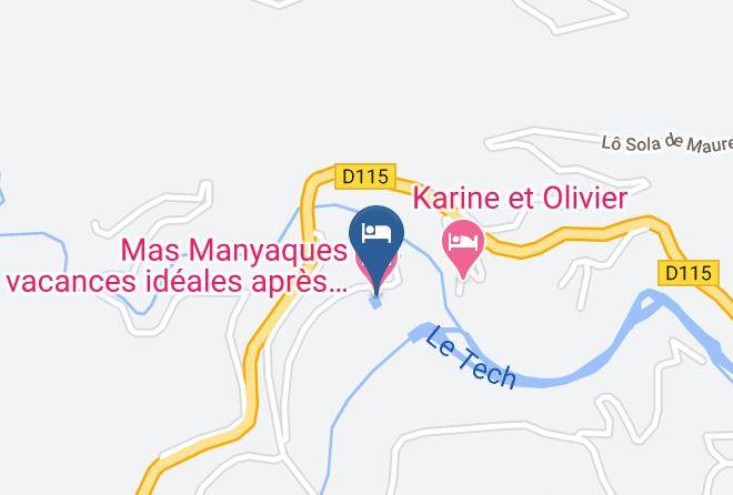Pyrenees Orientales - Mas Manyaques Vacances Ideales Apres Le Confinement Maps