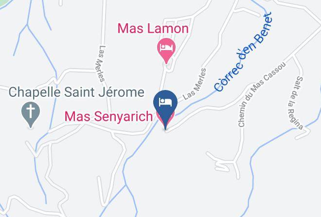 Pyrenees Orientales - Mas Senyarich Maps