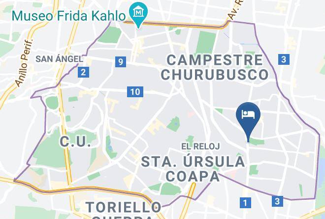 Coyoacan - Mas Sol Hotel Business Class Maps