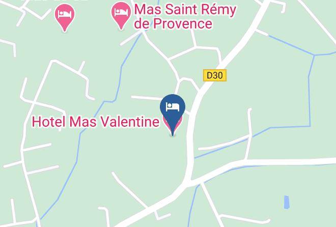 Bouches Du Rhone - Hotel Mas Valentine Maps