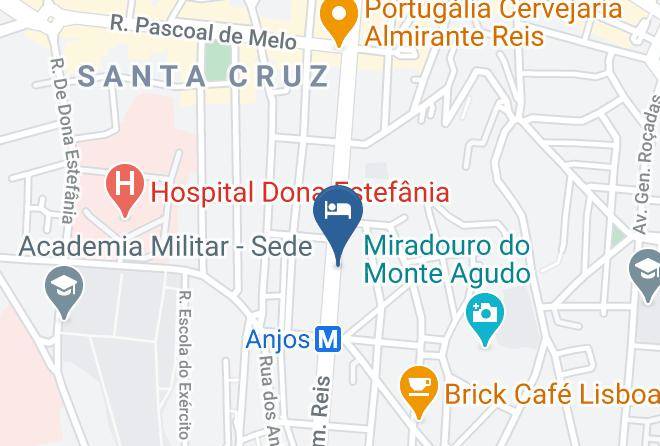 Lisbon - Masa Hotel Almirante Maps