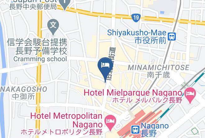 Nagano City - Mash Cafe & Bed Nagano Maps