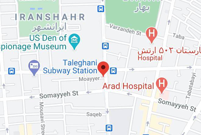Tehran - Mashad Hotel Maps