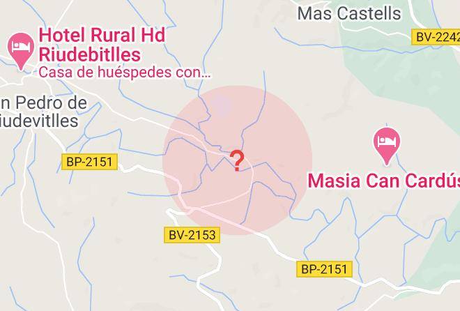 Masia Can Cardus Map