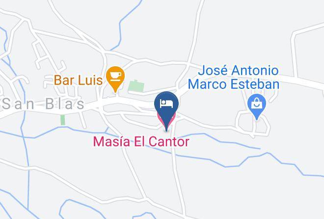 Teruel - Masia El Cantor Maps