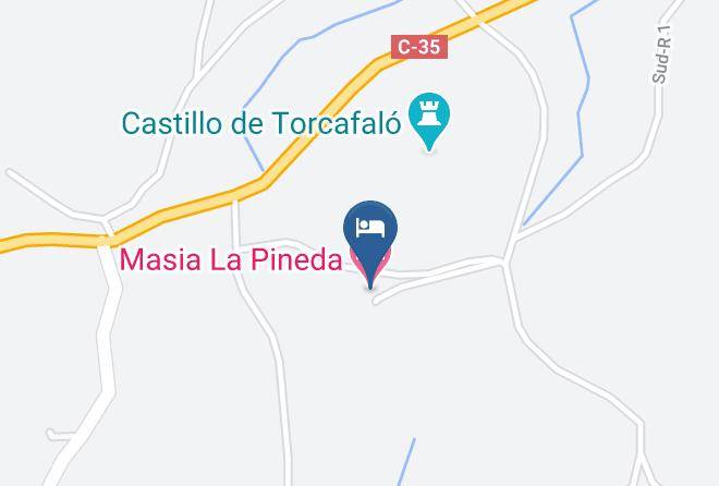 Girona - Masia La Pineda Maps
