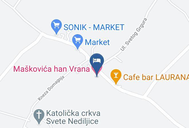 Pakostane - Maskovica Han Vrana Maps